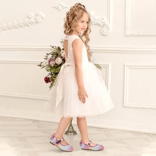 Image of PANDANINJIA Toddler Dress Shoes Flower Girls Ballet Flats