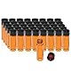 ALWSCI 100 Stück 4mL Bernstein Probe Glasfläschchen Probenflaschen 13-425 Schwarz Closed Top PP Cap mit rotem PTFE/weißem Silikon Liner, Probenbehälter Labor Fläschchen 15x45 mm