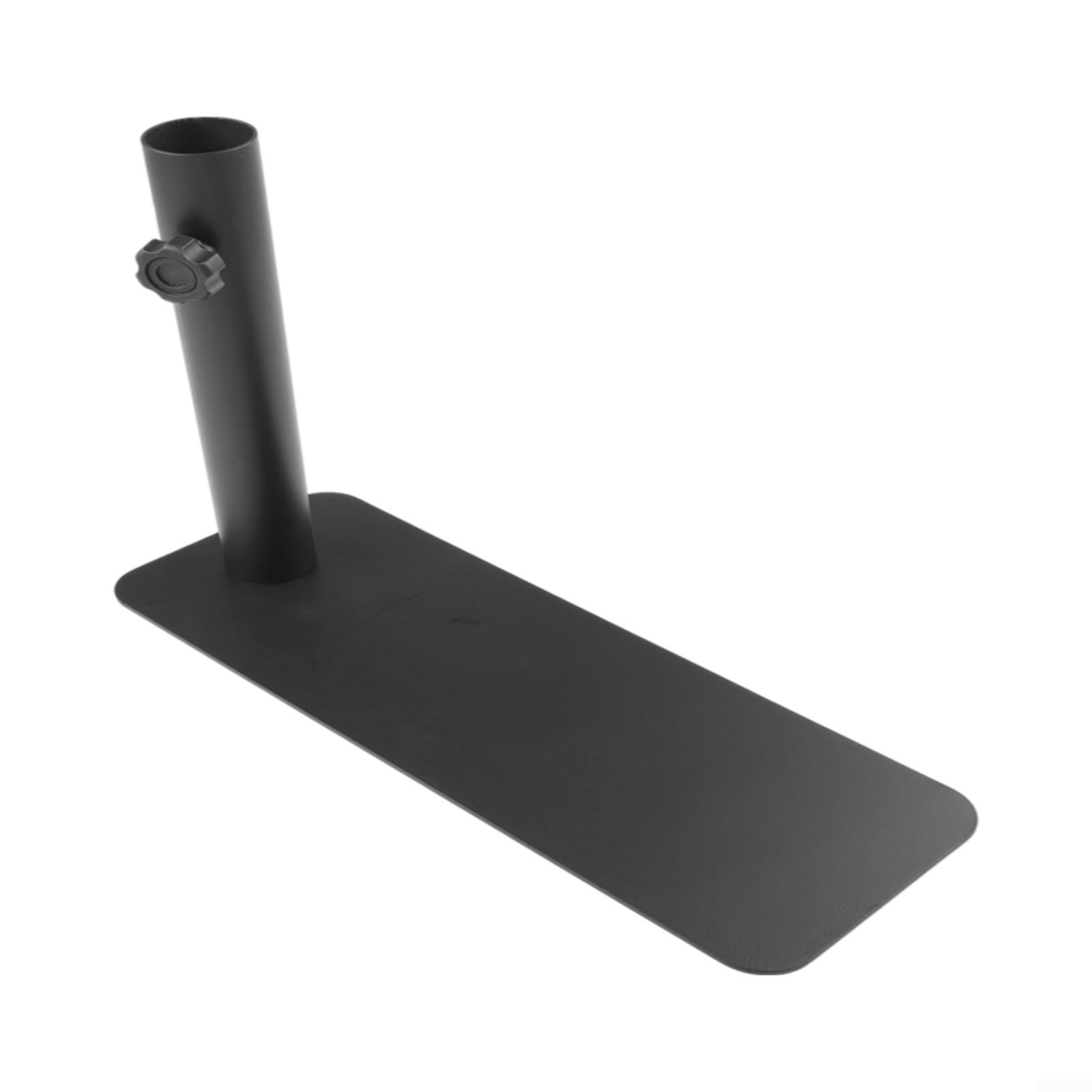 Support de pneu portable robuste en acier pour mât de drapeau jusqu'à 3,8 cm de diamètre, design amovible pour camping, tailgating et événements sportifs, noir