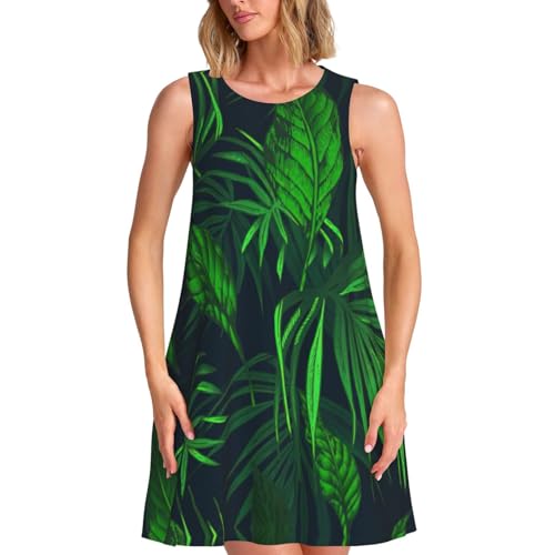 Robe d'été sans manches fluide et ample pour camoufler les formes avec légèreté