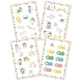 母子手帳 シール マタニティシール 妊娠記録シール マタニティフレークシール のびしろキッズ 育児記録 エコー写真 エコーアルバム カット済み 赤ちゃん ベビー 胎児 妊婦 プレゼント 妊娠祝い 妊娠中 妊婦さん ギフト お祝い