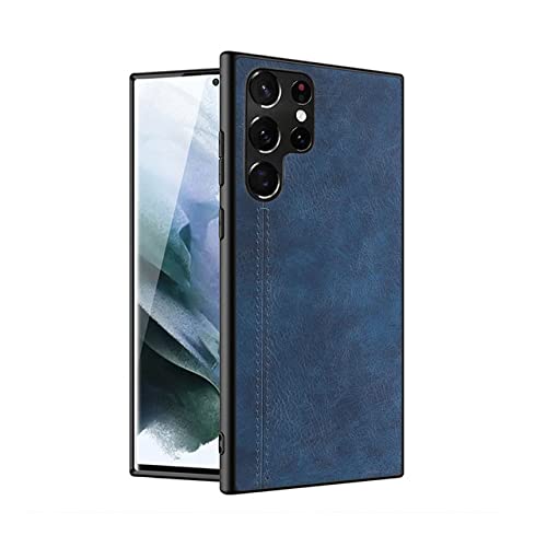 Coque antichoc Samsung A53 5G fine en cuir contre les chutes et la poussière bleue