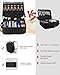 Relavel Makeup Backpack, Professional Travel Train Case Makeup Artist Kit Set Bag for Women Extra Large Cosmetic Organizer, Brush Storage Holder, with Adjustable High Dividers, Black