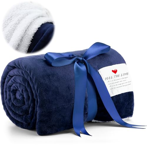 Navy Prayer Comfort Blanket