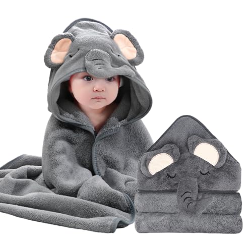 ROXANEPIG Hooded Baby Towels - Premium Ultra Soft Organic Baby Bath Towel – Absorbent and Hypoallergenic Towels for Baby Boy Girl, Toddler, Newborn...