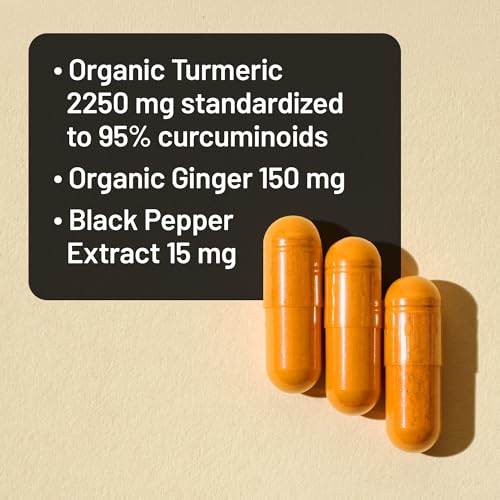 NatureWise Turmeric Curcumin + Ginger 2400mg Supplement, 90 Capsules - image 3