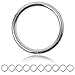 Produktbild Ganzoo O - Ring Stahl, 10 Stück, 47mm außen, geschweißt Nicht-rostend, für Paracord 550