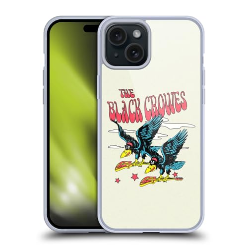 Funda para iPhone 15 Plus de Gel Flexible Antiarañazos con Diseño de Guitarras Voladoras