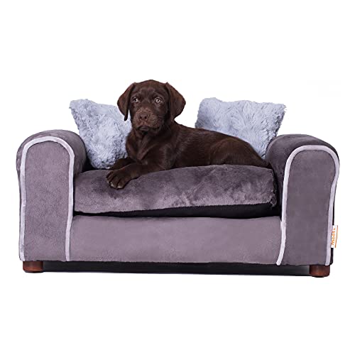 Moots Furry Pet Sofa Lounge, Charcoal, Medium #TOP2