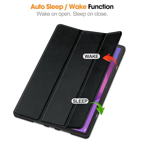 Vakarey Etui do Lenovo Idea Tab Pro z uchwytem na długopis, ultracienkie inteligentne etui do tabletu Lenovo Idea 12,7 cala 2025, czarne