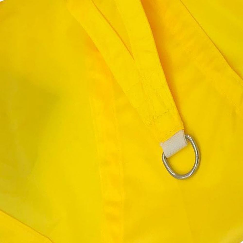 Voile D'ombrage Triangulaire Toile Ombrage Imperméable Protection 95% UV pour Patio Jardin, Terrasse,Extérieur, Balcon (3x3x3m,Jaune)