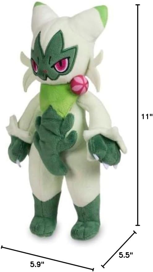Miniatura 6 de Pokémon Center: Peluche Floragato Poké, 11 pulgadas