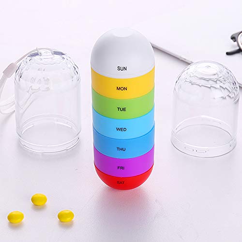 Pillola settimanale 7 giorni Dispenser di farmaci