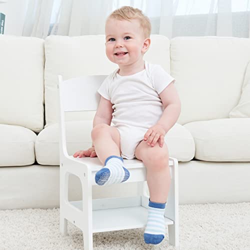 Image of Zaples Baby Non Slip Grip Ankle Socks with Non Skid Soles for Infants Toddlers Kids Boys Girls