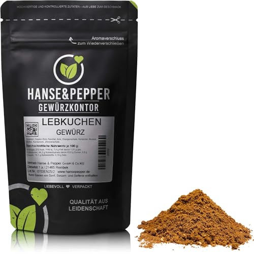 250g Lebkuchengewürz Original Gewürzkuchen Weihnachtsgewürz in Spitzenqualität - Gourmet Serie