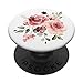 Maroon and Peach Floral Bouquet Pop Socket: PopSocket Flower - PopSockets Grip and Stand for Phones and Tablets