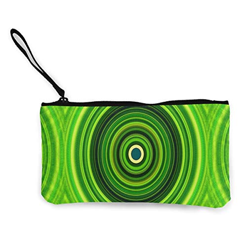Preisvergleich Produktbild N / C Geldbörse mit abstraktem Hintergrund, Leinen, Münzfach, Reißverschluss, Handschlaufe, Make-up, Federmäppchen für Frauen und Mädchen, personalisierbar