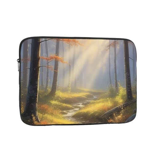 Gossamer Glow Print Shock Resistant Laptop Sleeve,Oxford Cloth Protective Sleeve for 13-17 in Notebook Tablet