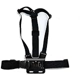 Navitech(ナビテック) 調節可能な伸縮性ボディハーネスストラップ - AKASO Brave 7 4K30FPS 20MP WiFiアクションカメラに対応