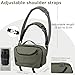 TAAOKA Camera Sling Bag,Travel Waterproof Camera Case with Tripod Holder,Lightweight DSLR/SLR/Mirrorless Small Camera Bags Crossbody for photographers (Dark Green)