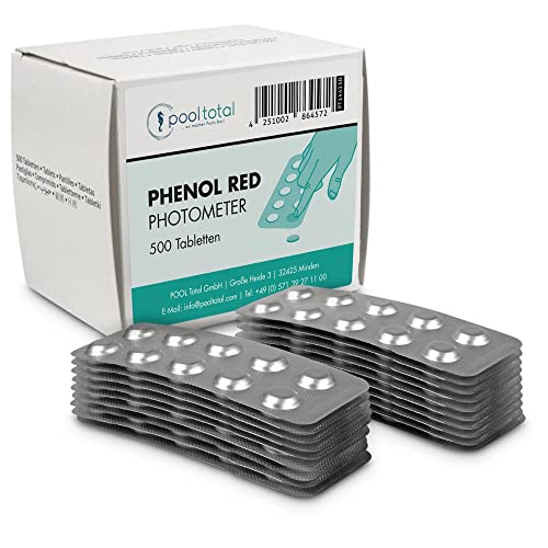 POOL Total Phenol Red Photometer Tabletten 500 Stk. - Lovibond Tintometer Original - pH-Wert Analyse für elektronische Pooltester - SCUBA II PoolScan BAYROL - Made in Germany