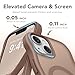 CAPRARO Cute for iPhone 13 Case & iPhone 14 Case, Compatible with MagSafe, [Curly Wave Edge] [Camera Protection] [14 FT Drop Protection] Magnetic for iPhone 13/14 6.1 Inch, Brown