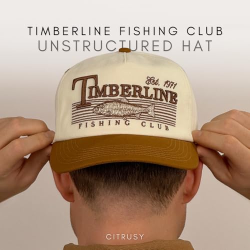 Image of Vintage Low Profile Unstructured Hat | Cotton Flat Bill Snapback Rope Hat | Men & Women's Hiking Fishing Running Golfing Hat