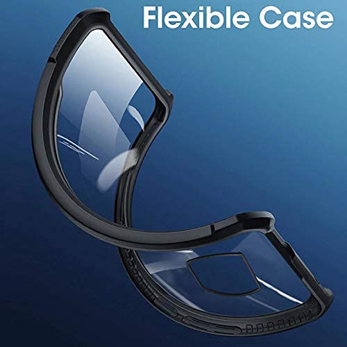 Image of Dashmesh Shopping Clear Back Cover Case Mobile Cover for Samsung Galaxy A73 5G (Hard | Hybrid PC + TPU | Shock Proof | Full Armour Device & Camera Protection | Black)