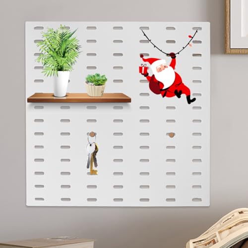 BESTYASH Stecktafel Wand Organizer 11.02X11.02In Kunststoff Lochplatte Ohne Bohren Für Garage Büro Küche Vielseitige Wandorganisation