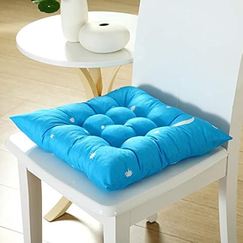 All Season Dining Chair Seat Cushion With Straps Thicken Chair Booster Cushion Printed Seat Pad Cushion Dinning Chair Floor Cushion Dining Chair Cushion For Kitchen Chair-a 41x41cm(16x16inch) Cover