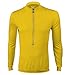 AERO|TECH|DESIGNS Gender Neutral Long Sleeve Solid Color Cycling Jersey (4X-Large, Yellow)