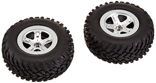 Roues avant Traxxas TRA5875 2,2 jantes chrome satiné pour réparer un SCT
