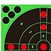 8-Inch Fluorescent Splatter Targets 10-Pack | Bright Reactive Stickers for Target Practice, Games & Training; Ideal for Backyard Fun for Kids, Adults, Women, Men, Easy to Use