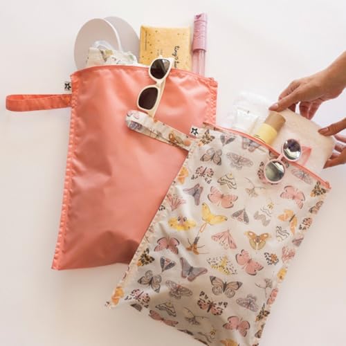 image for Tiny Twinkle Mess- Proof Waterproof Wet Dry Bag | 2-Packk Reusable Wet