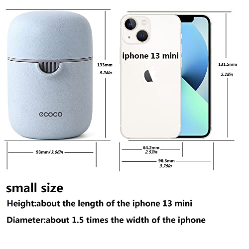 Zwcegnd Citrus Juicer Simple Manual Lemon Juicer Squeezer Small Portable Lime Orange Juicer Cup With Two Ways Of Use For Different Fruits(Blue) #TOP5