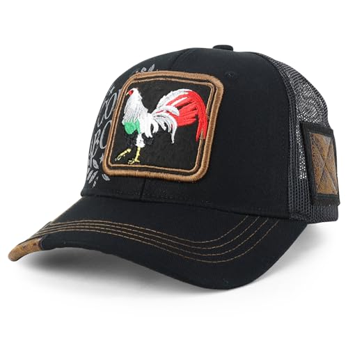 Image of Trendy Apparel Shop Animal Design Square Embroidered Snapback Trucker Cap