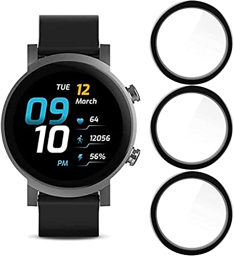  [3 Pack Protettive] SkyBand 3D Pellicole protettive Completa Pellicola Compatibile per SmartWatch TicWatch E3 (3 Pack)