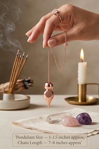 Image of Hammer Design Openable Copper Pendulum for Reiki Healing, Dowsing & Chakra Balancing - Divination & Meditation Tool for Energy Cleansing