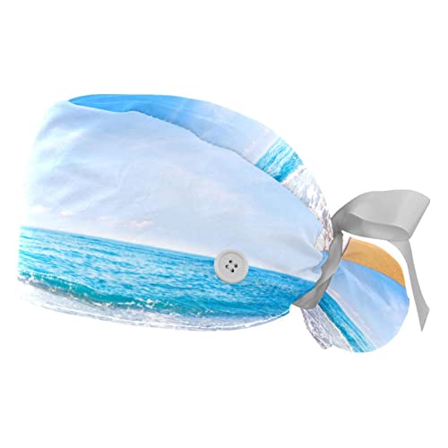 Chapeaux de travail bouffants JDEZ : lot de 2 casquettes respirantes hommes et femmes