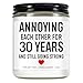 Younift Funny 30 Years Candle, 30th Anniversary Decorations, 30th Anniversary, Gifts for Husband, Wife, Couples, Parents, Friends, Men, Women, 30 Year Wedding Anniv. Pearl Presents for Him, Her
