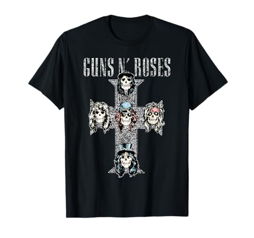 Guns N' Roses Official Vintage Cross T-Shirt Small