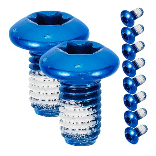 KICHOUSE 10pcs Bicycle Disc Brake Bolts Stainless Steel Brake Disc Screw for Bike Sturdy Sturdy