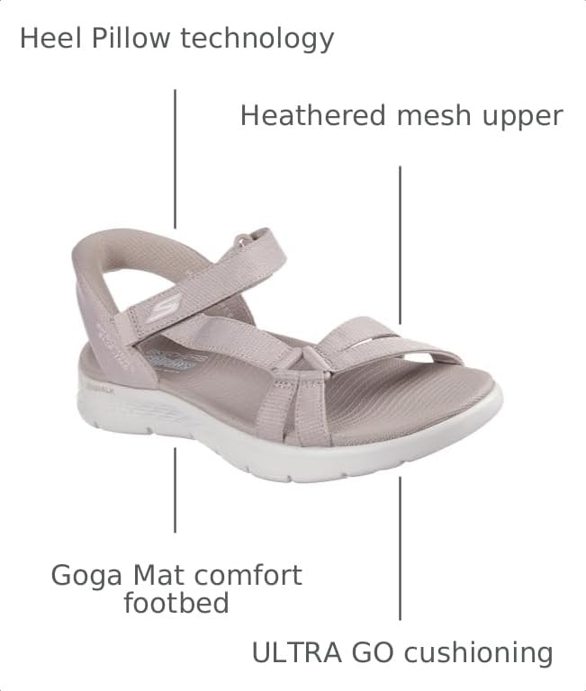 Image of Skechers Women's Go Walk Flex Sandal - Illuminate Hands Free Slip-Ins Sandal