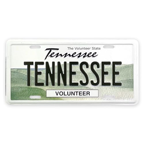 Imán rectangular decorativo de placa Tennessee 3.5x1.75 in miniatura 1