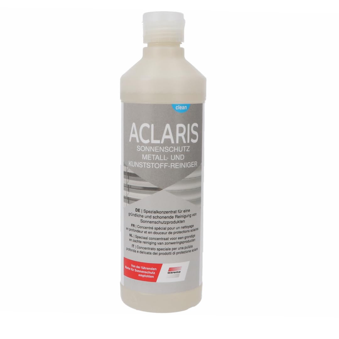 ACLARIS Sonnenschutz Metall- und Kunststoff-Reiniger | Spezialkonzentrat für eine gründliche und schonende Reinigung von Sonnenschutzprodukten (1, Neue Formel)