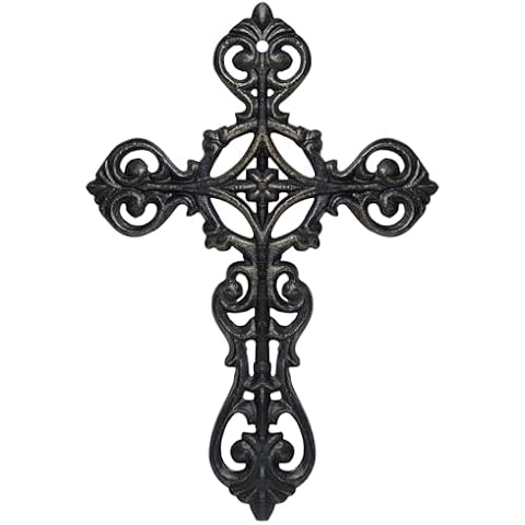 DreamsEden Metal Cross Wall Decor, Small Hanging Art Home Room Decoration, 8.5’’H Cover
