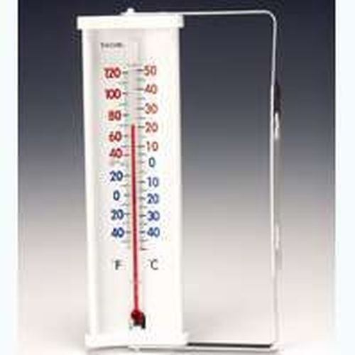 New Taylor 5316 Temprite Aluminum White Window Thermometer With Bracket 6292692
