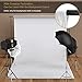 MOUNTDOG 6.5 x 10ft White Backdrop Background for Photography, Polyester Fabric Chromakey White Screen Photo Booth Backdrop Collapsible Wrinkle Free for Photo Video Studio (Stand NOT Included)