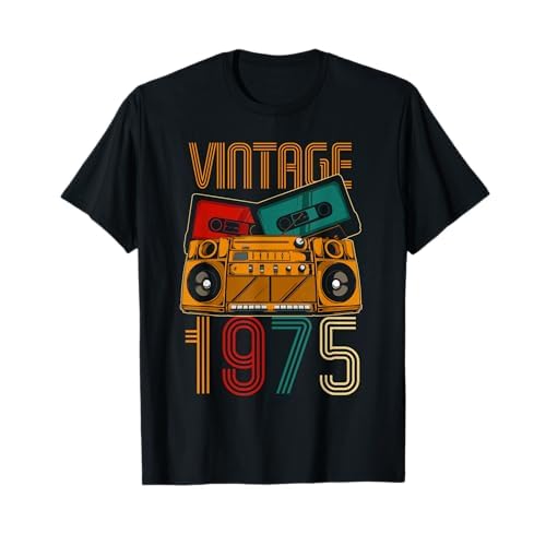 47 aniversario de regalo de cumpleaños - Vintage 1975 Camiseta