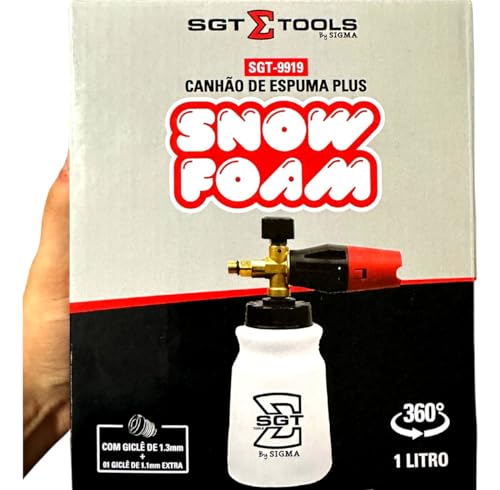 Snow Foam Plus Canhão De Espuma Lavagem Automotiva 1L Sigma Tools